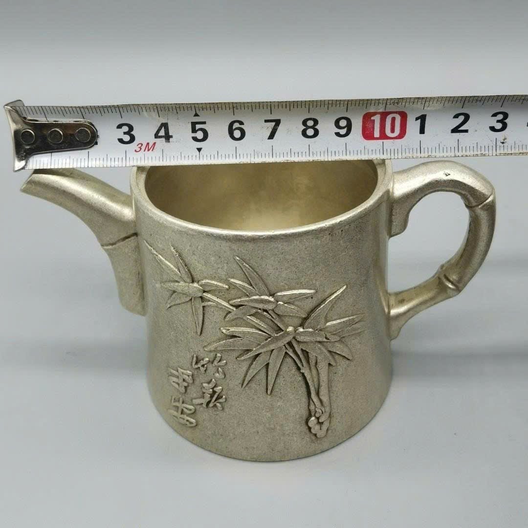  Ấm Trúc bạc cũ sưu tầm BKMECN-9398 