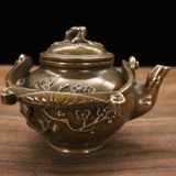  Ấm Đồng Hoa Đào Đón Xuân sưu tầm BKMECN-9399 