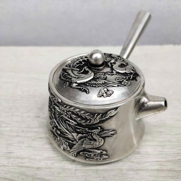  Ấm Bạc Rồng Phượng sưu tầm BKMECN-9402 