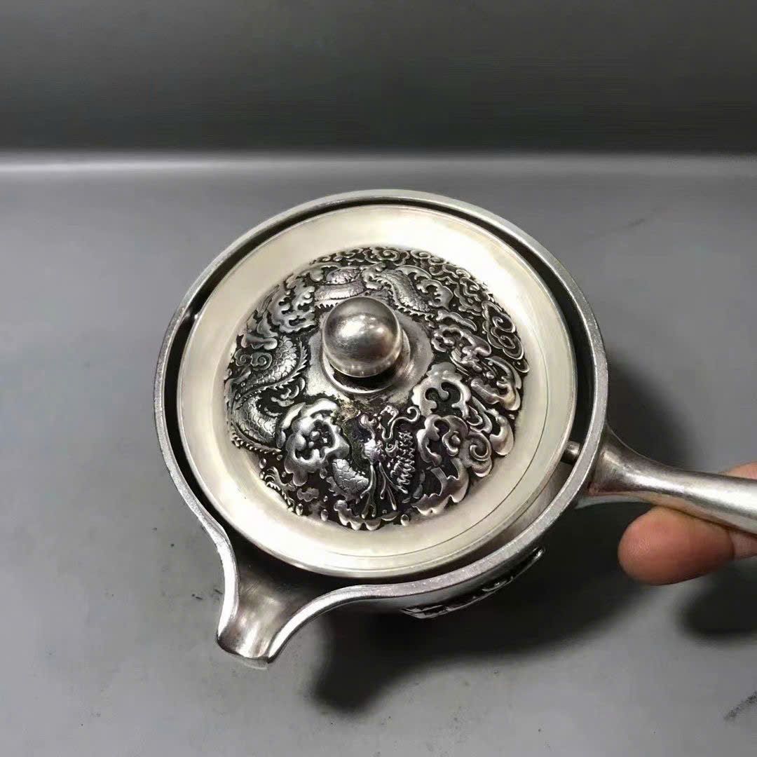  Ấm Trà Bạc xũ sưu tầm có lọc trà BKMECN-9403 