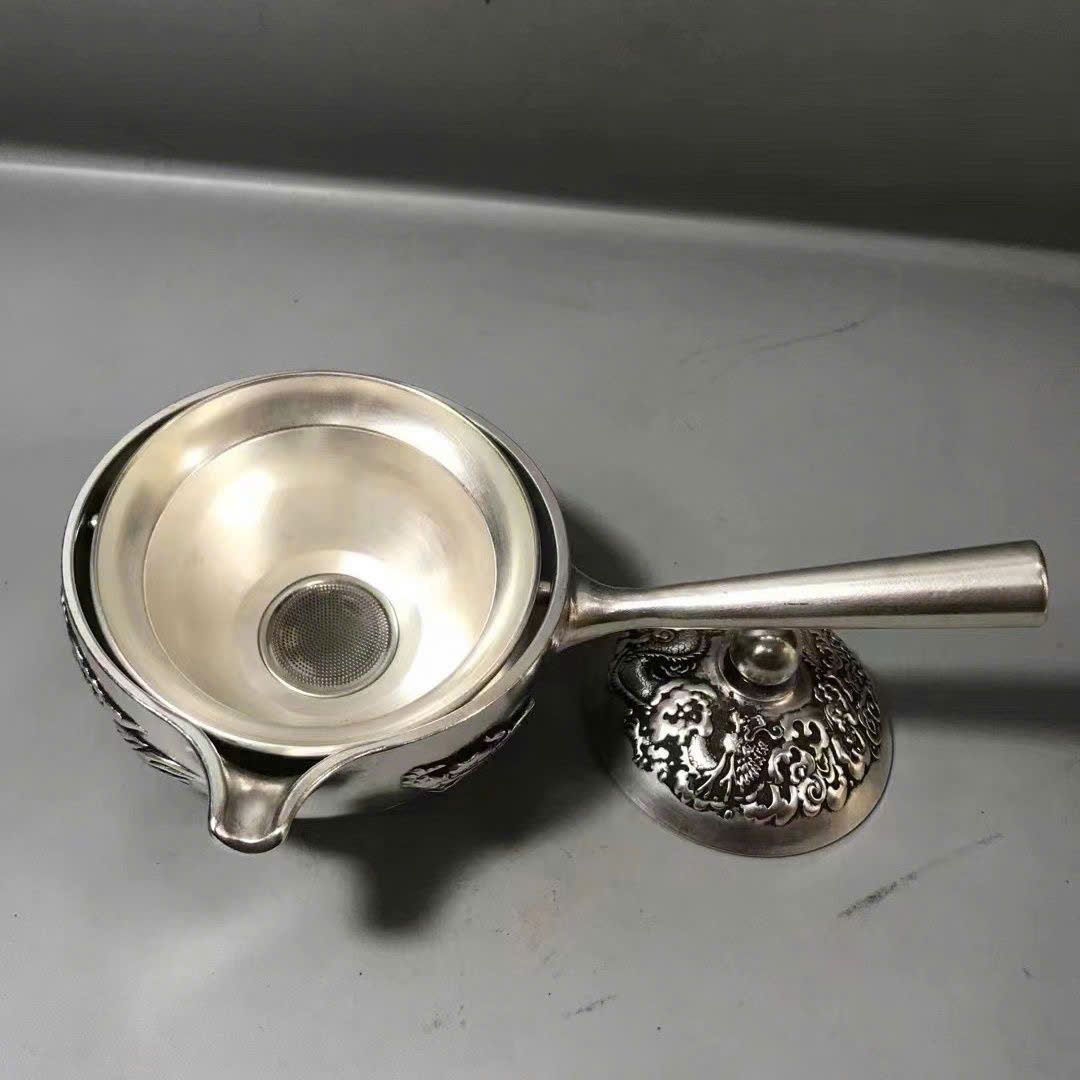  Ấm Trà Bạc xũ sưu tầm có lọc trà BKMECN-9403 