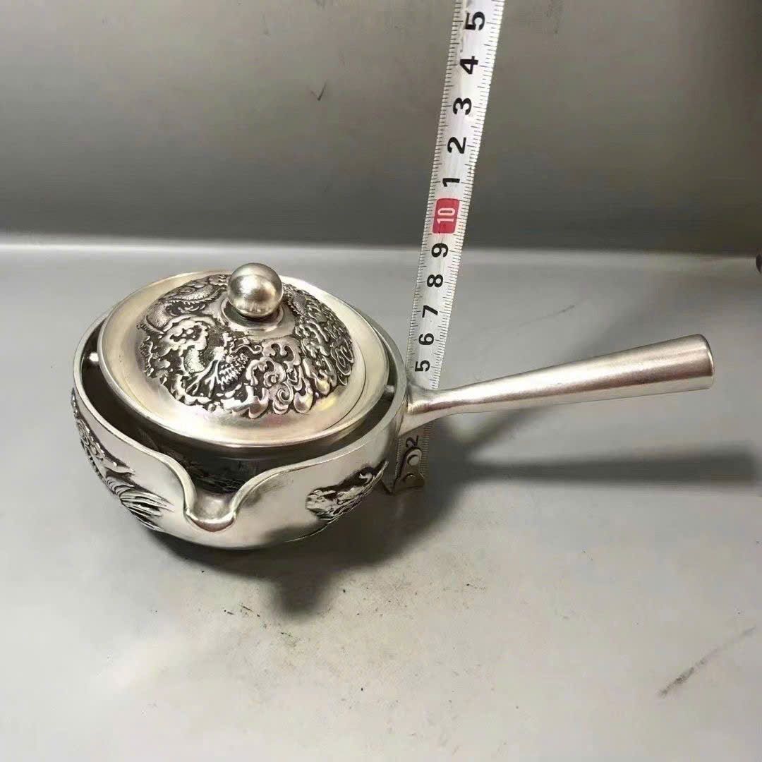  Ấm Trà Bạc xũ sưu tầm có lọc trà BKMECN-9403 