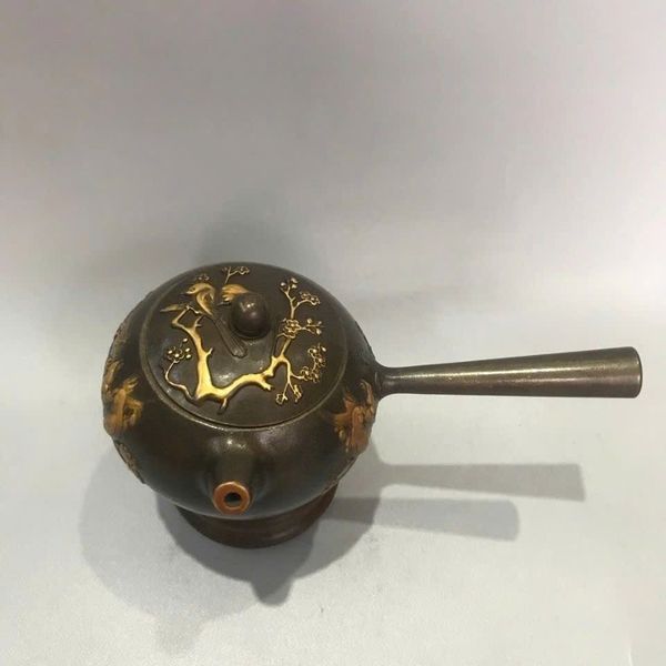  Ấm Trà Quai Tay Ngang Hoa Điểu sưu tầm BKMECN-9404 