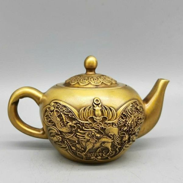  Ấm đồng Kỳ Lân hàng cũ sưu tầm BKMECN-9405 