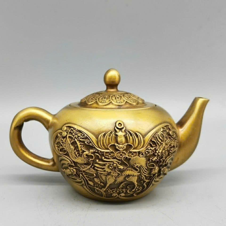  Ấm đồng Kỳ Lân hàng cũ sưu tầm BKMECN-9405 