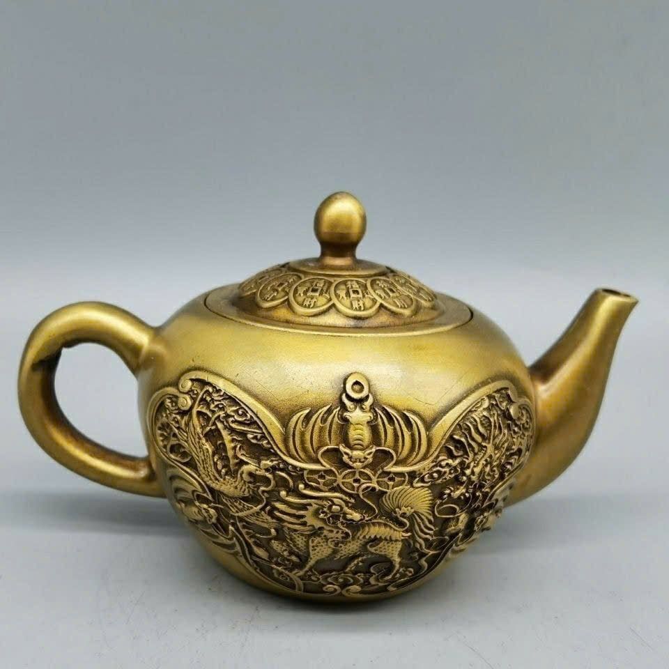  Ấm đồng Kỳ Lân hàng cũ sưu tầm BKMECN-9405 