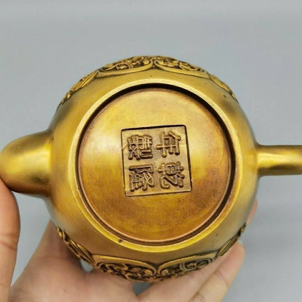  Ấm đồng Kỳ Lân hàng cũ sưu tầm BKMECN-9405 