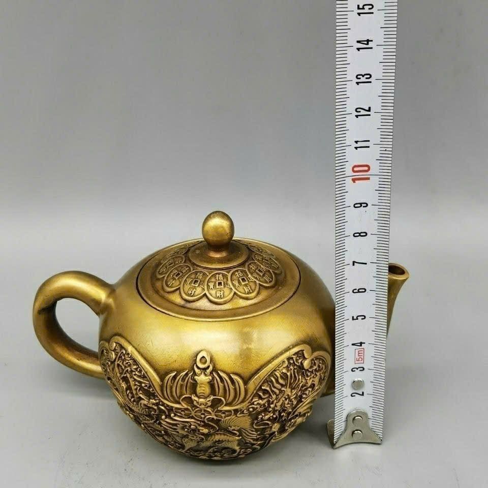  Ấm đồng Kỳ Lân hàng cũ sưu tầm BKMECN-9405 