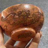  Bát Ngọc đỏ xưa cũ sưu tầm BKSTCN-9365 