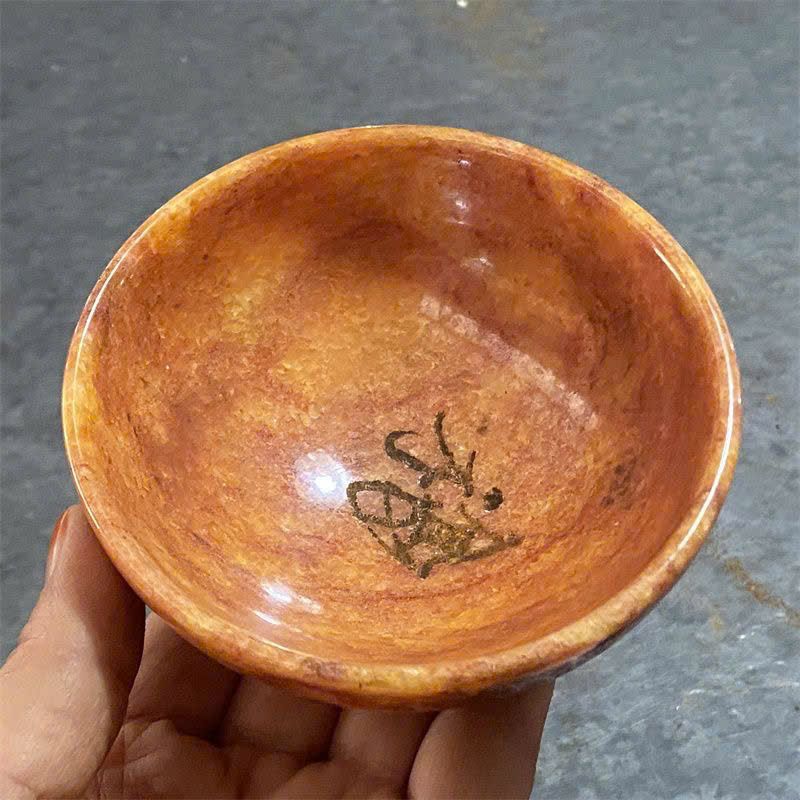  Bát Ngọc đỏ xưa cũ sưu tầm BKSTCN-9365 