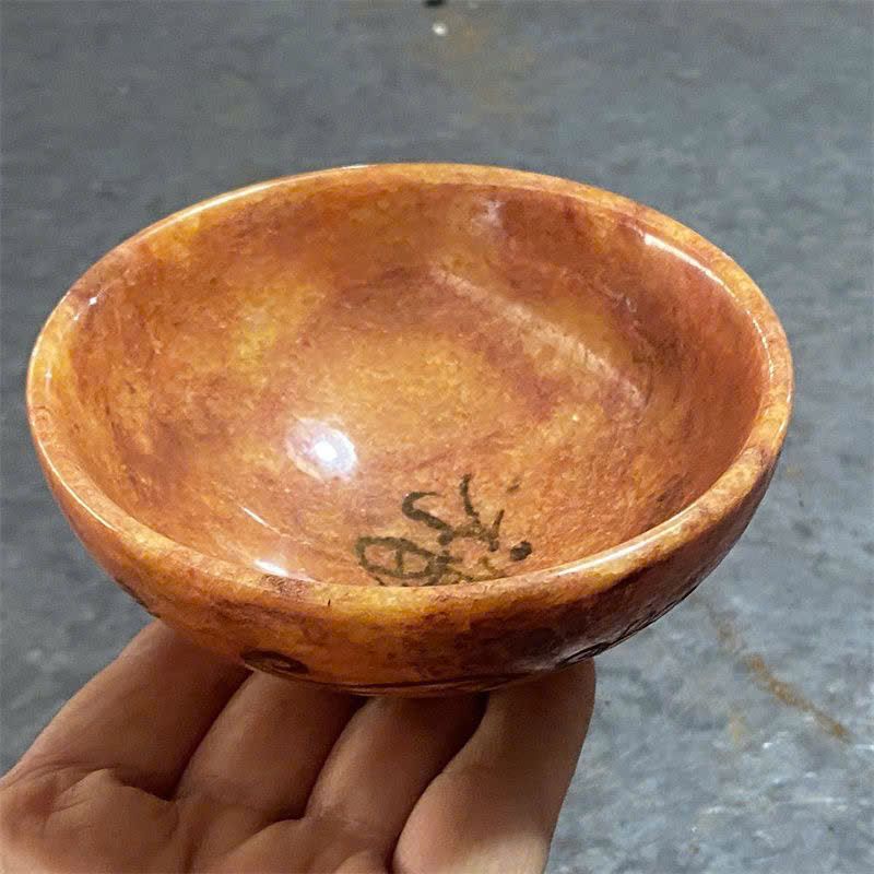  Bát Ngọc đỏ xưa cũ sưu tầm BKSTCN-9365 