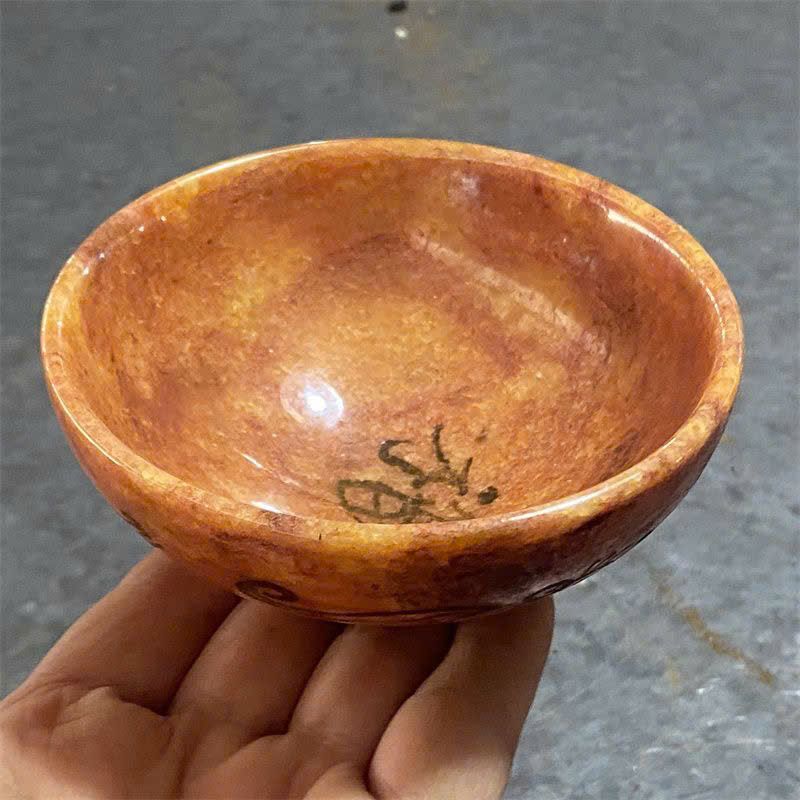  Bát Ngọc đỏ xưa cũ sưu tầm BKSTCN-9365 