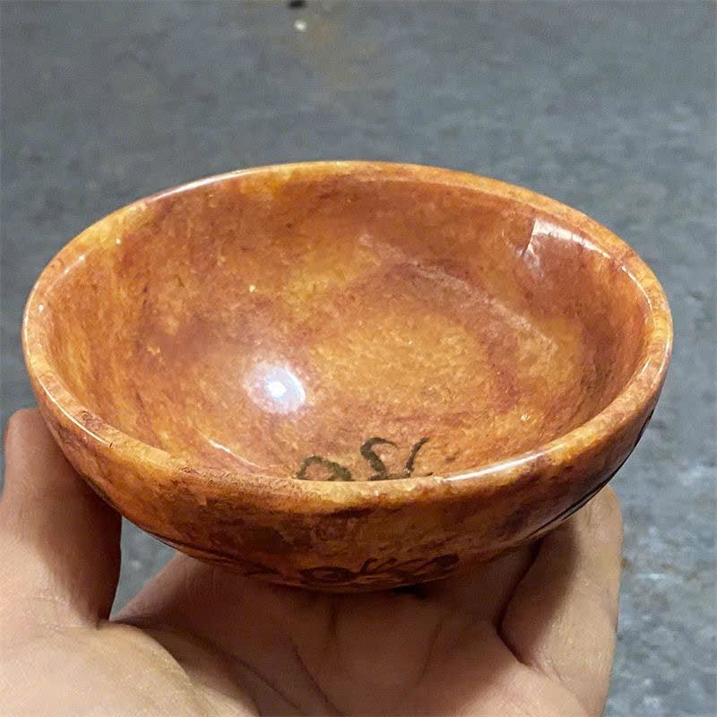  Bát Ngọc đỏ xưa cũ sưu tầm BKSTCN-9365 