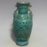  Bình gốm sưu tầm cổ men xanh BKCECN-9410 