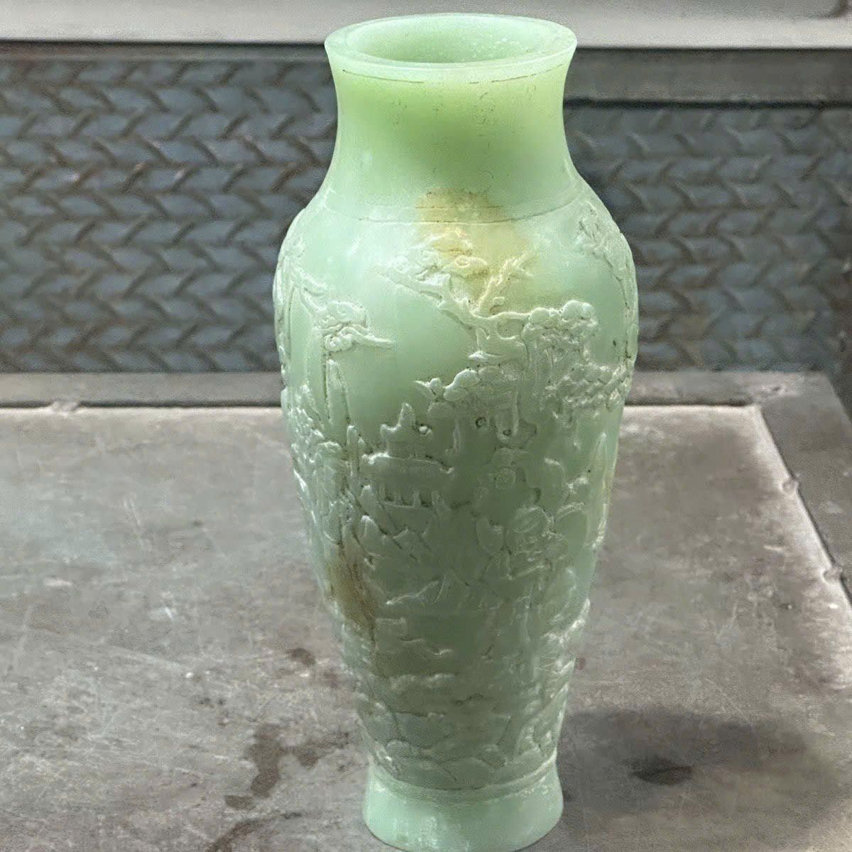  Bình ngọc điêu khắc nguyên khối BKCECN-9411 