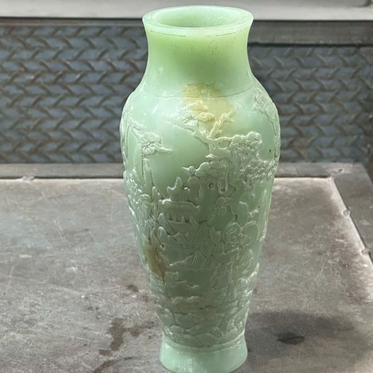  Bình ngọc điêu khắc nguyên khối BKCECN-9411 