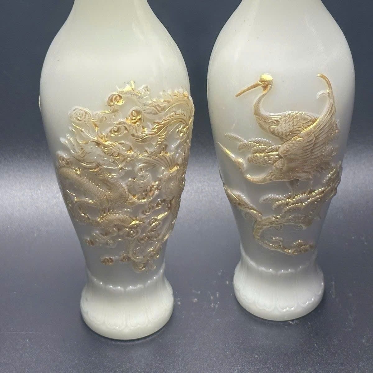  Cặp bình ngọc Rồng Phượng Tùng Hạc BKCECN-9413 