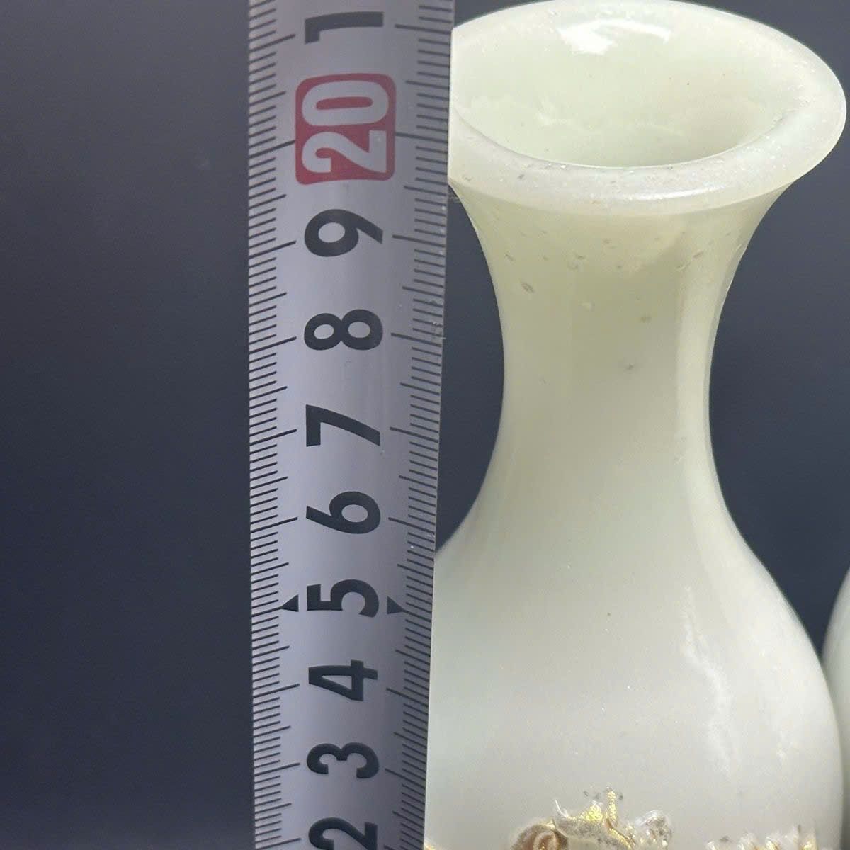  Cặp bình ngọc Rồng Phượng Tùng Hạc BKCECN-9413 