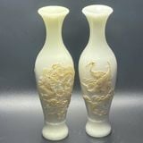  Cặp bình ngọc Rồng Phượng Tùng Hạc BKCECN-9413 