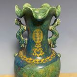  Bình gốm hoạ tiết Phượng Hoàng độc đáo BKCECN-9409 