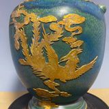  Bình gốm hoạ tiết Phượng Hoàng độc đáo BKCECN-9409 