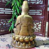  Tượng Phật Quan Âm bằng đồng cũ sưu tầm BKMECN-9406 