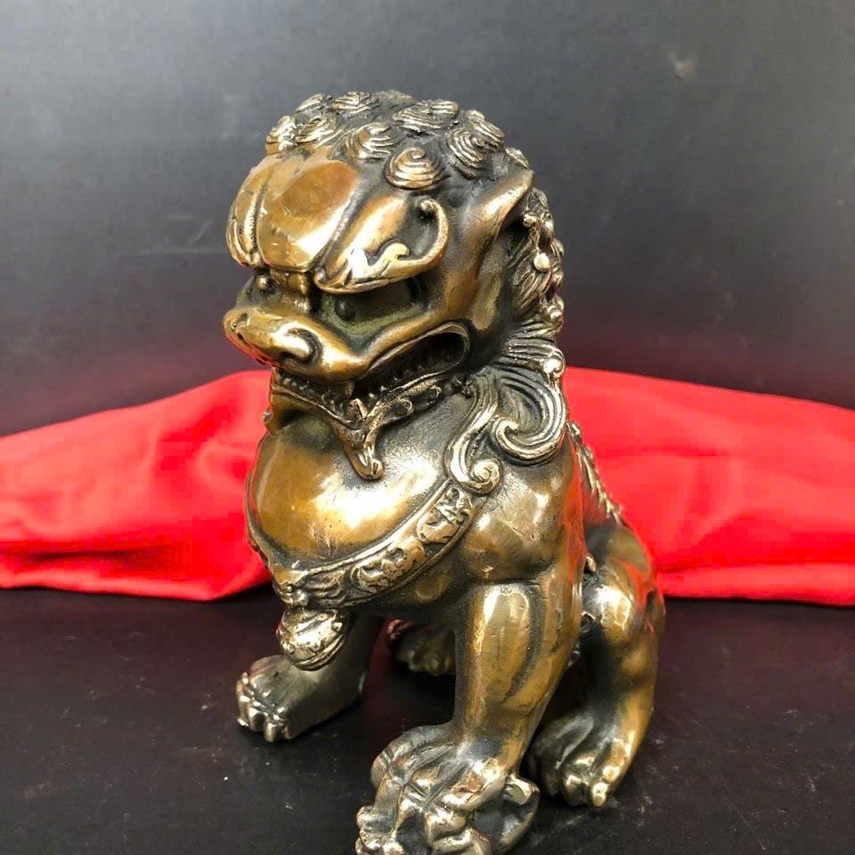  Cặp Lân đồng cũ sưu tầm BKMECN-9409 