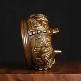  Lư trầm cổ bằng đồng cũ sưu tầm BKMECN-9415 