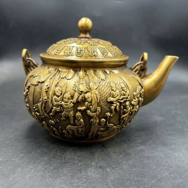  Ấm đồng Tử Bách Phúc sưu tầm BKMECN-9416 