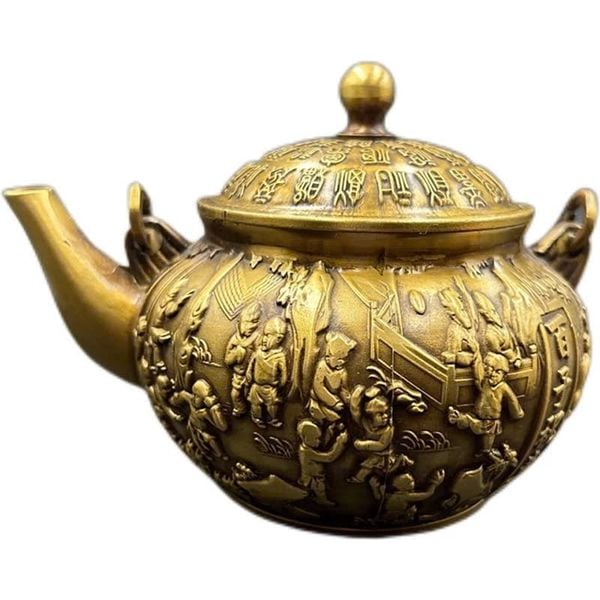  Ấm đồng Tử Bách Phúc sưu tầm BKMECN-9416 