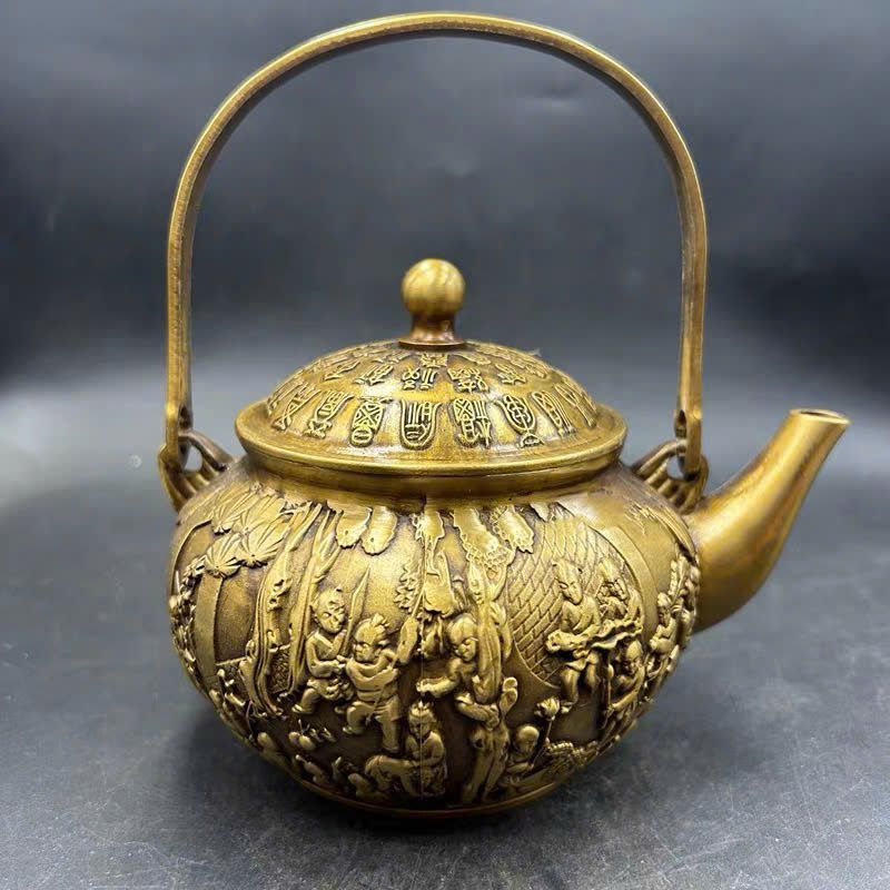  Ấm đồng Tử Bách Phúc sưu tầm BKMECN-9416 