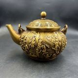  Ấm đồng Tử Bách Phúc sưu tầm BKMECN-9416 