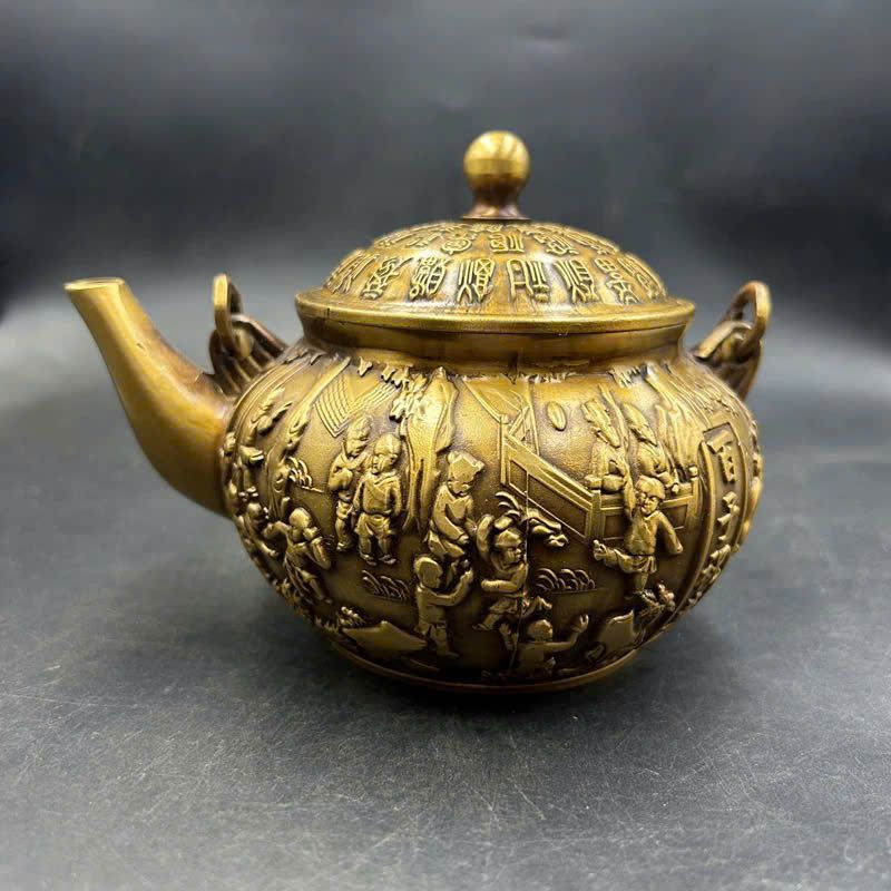  Ấm đồng Tử Bách Phúc sưu tầm BKMECN-9416 