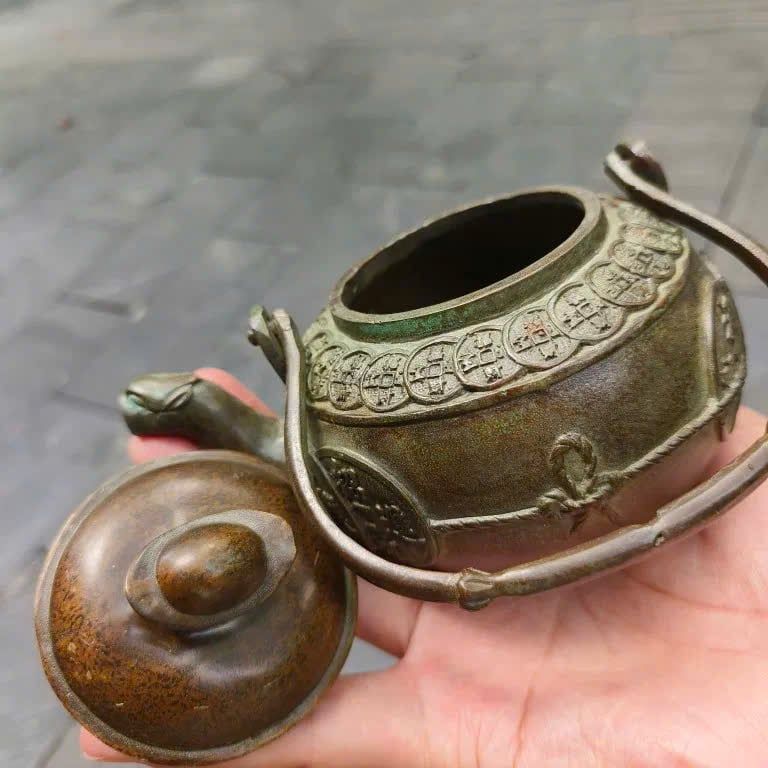  Ấm đồng cũ sưu tầm BKMECN-9417 