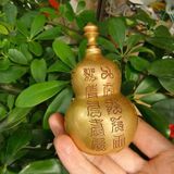  Hồ lô đồng khắc chữ cổ nguyên chất đồng cũ BKMECN-9419 