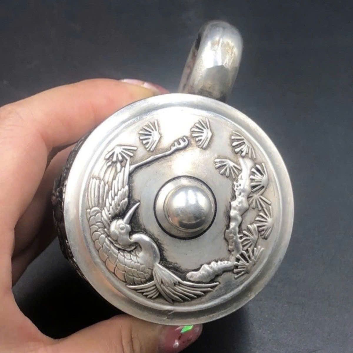  Tách trà bạc Tùng Hươu BKMECN-9423 