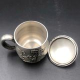  Tách trà bạc Tùng Hươu BKMECN-9423 