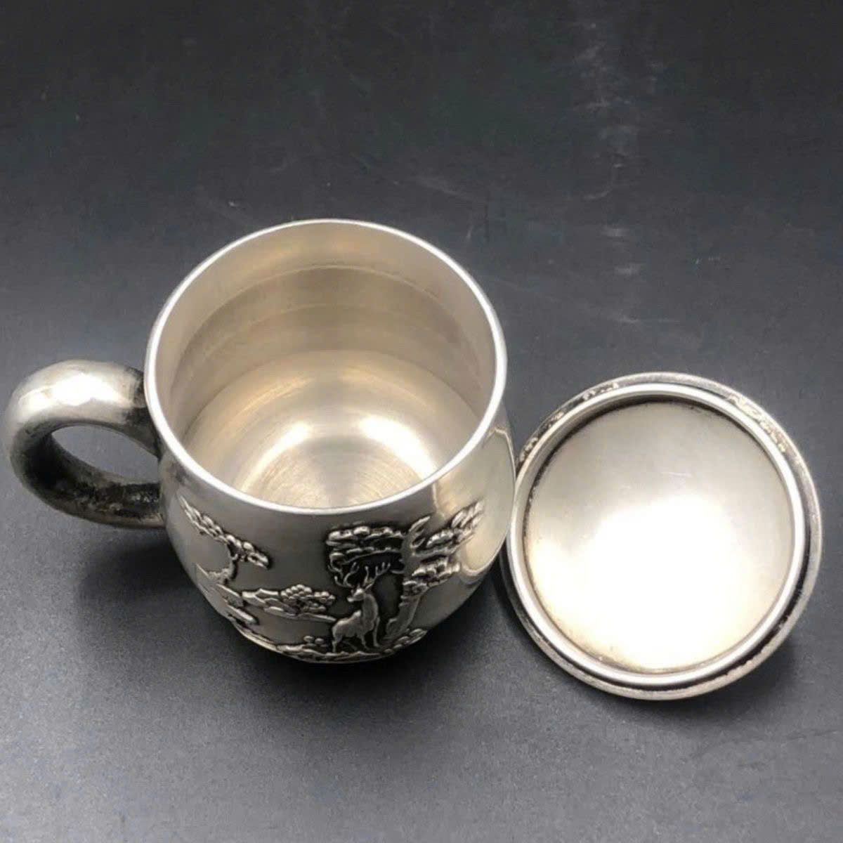  Tách trà bạc Tùng Hươu BKMECN-9423 