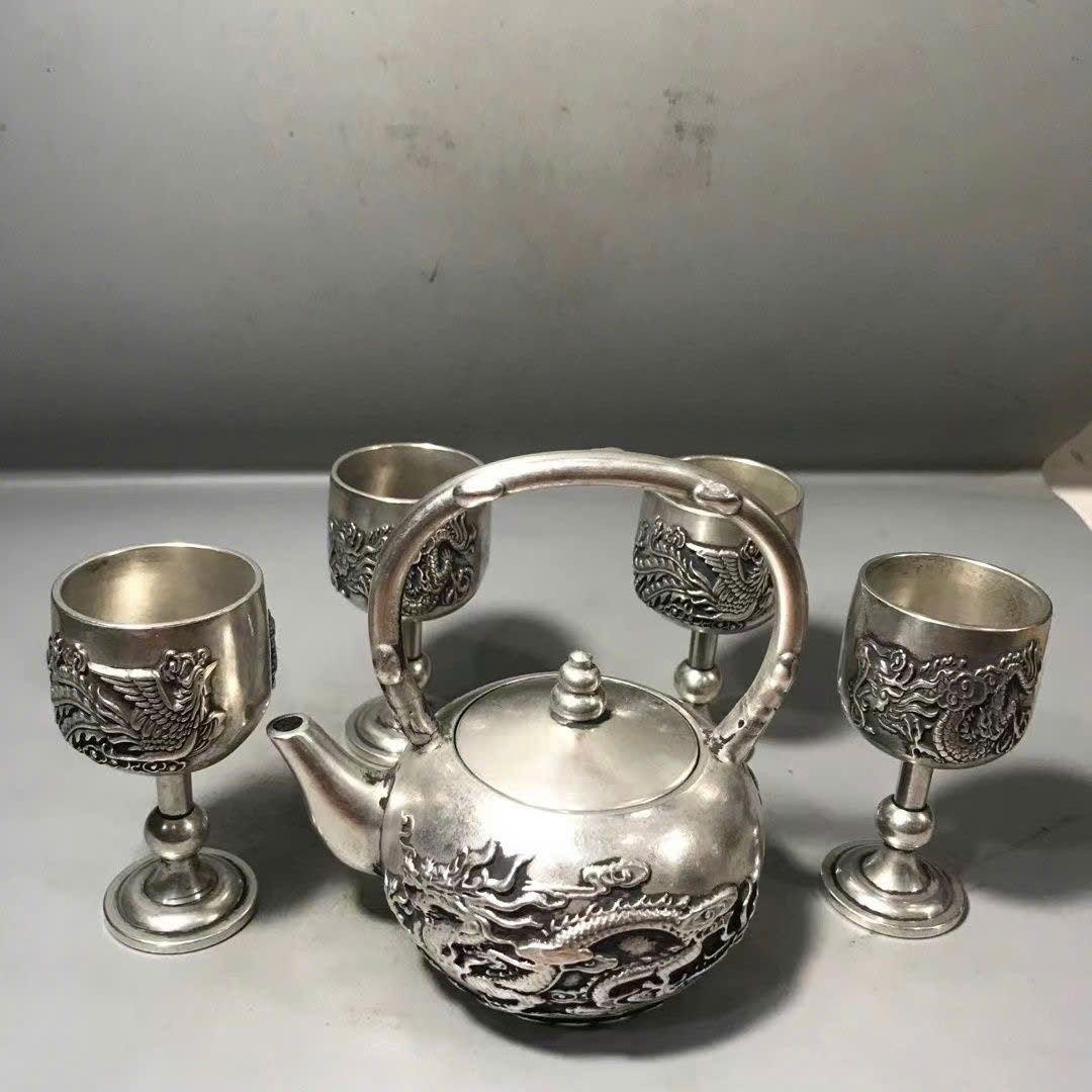  Bộ trà Bạc Cũ sưu tầm BKMECN-9424 