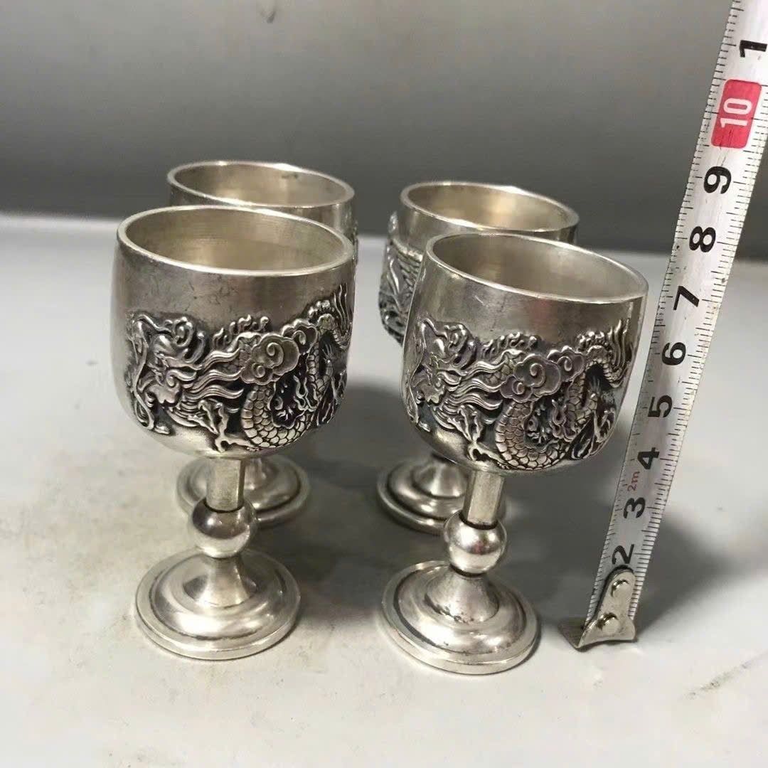  Bộ trà Bạc Cũ sưu tầm BKMECN-9424 