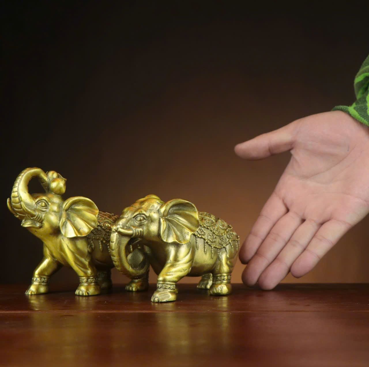  Tượng Voi đồng nguyên chất BKMECN-9421 