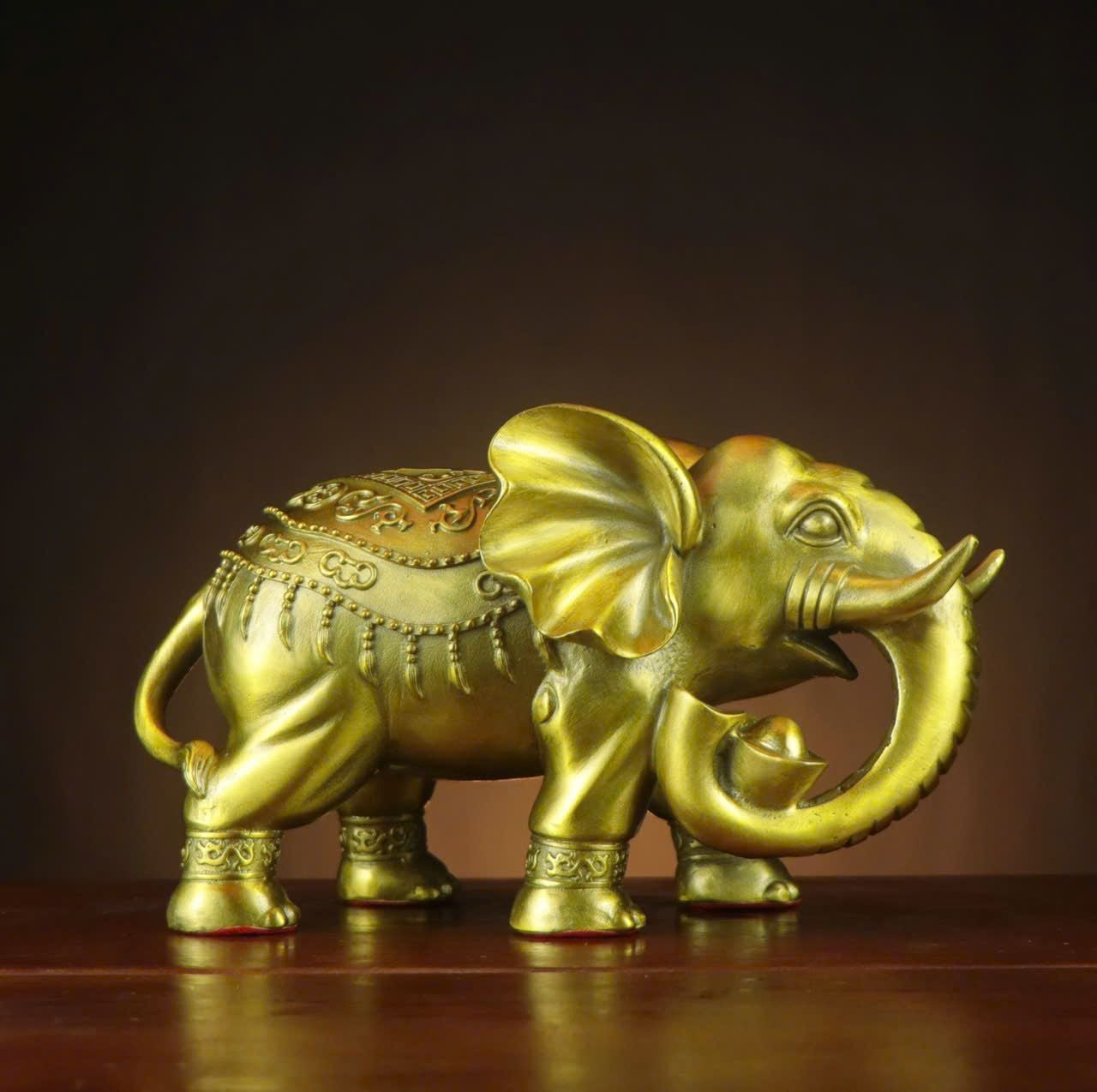  Tượng Voi đồng nguyên chất BKMECN-9421 