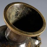  Bình đồng cũ tai Sư Tử sưu tầm BKMECN-9429 