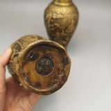  Cặp Bình Đồng Cũ Phúc Thọ sưu tầm BKMECN-9430 