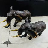  Cặp Voi Đồng Dã Tượng có Ngà BKMECN-9511 