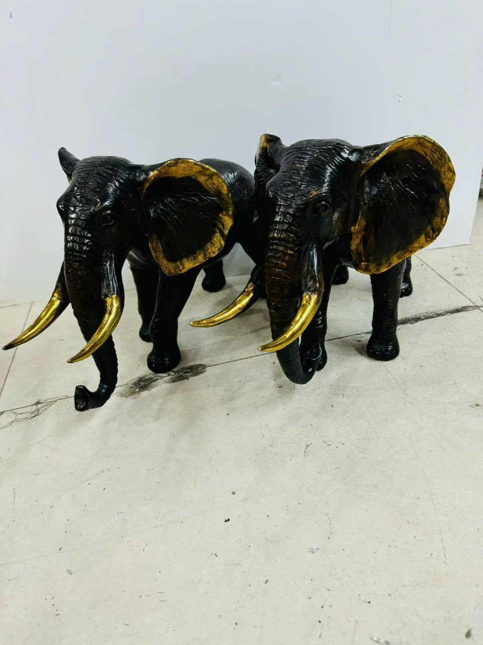  Cặp Voi Đồng Dã Tượng có Ngà BKMECN-9511 