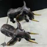  Cặp Voi Đồng Dã Tượng có Ngà BKMECN-9511 