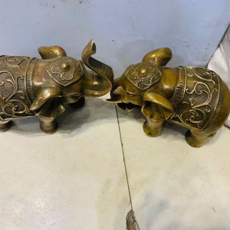  Cặp Voi Đồng chất liệu đồng thau BKMECN-9510 