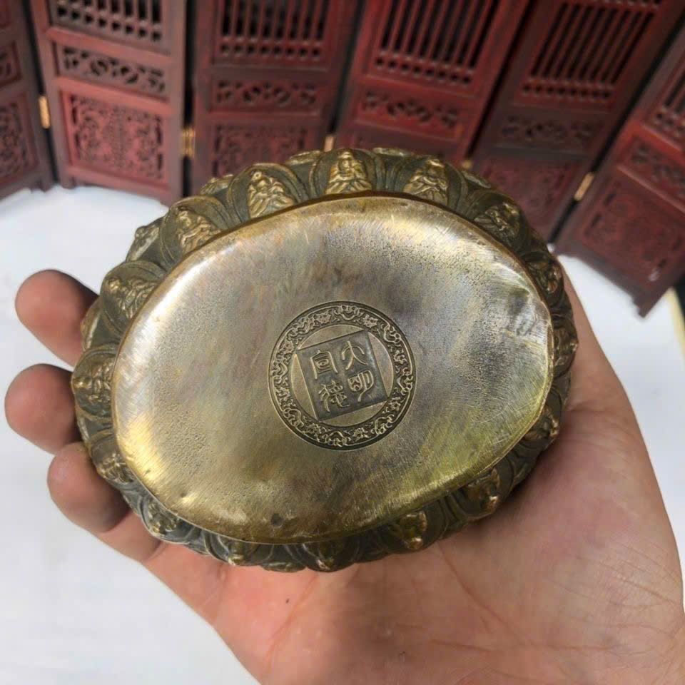  Tượng Phật Kết Ấn Đồng Cũ BKMECN-9441 