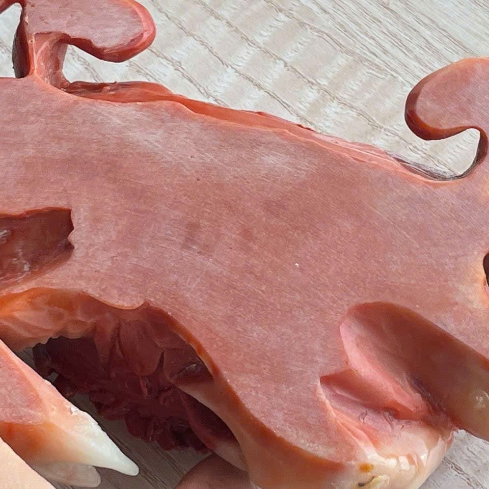  Tượng Cua Ngọc màu đỏ BKSTCN-9378 